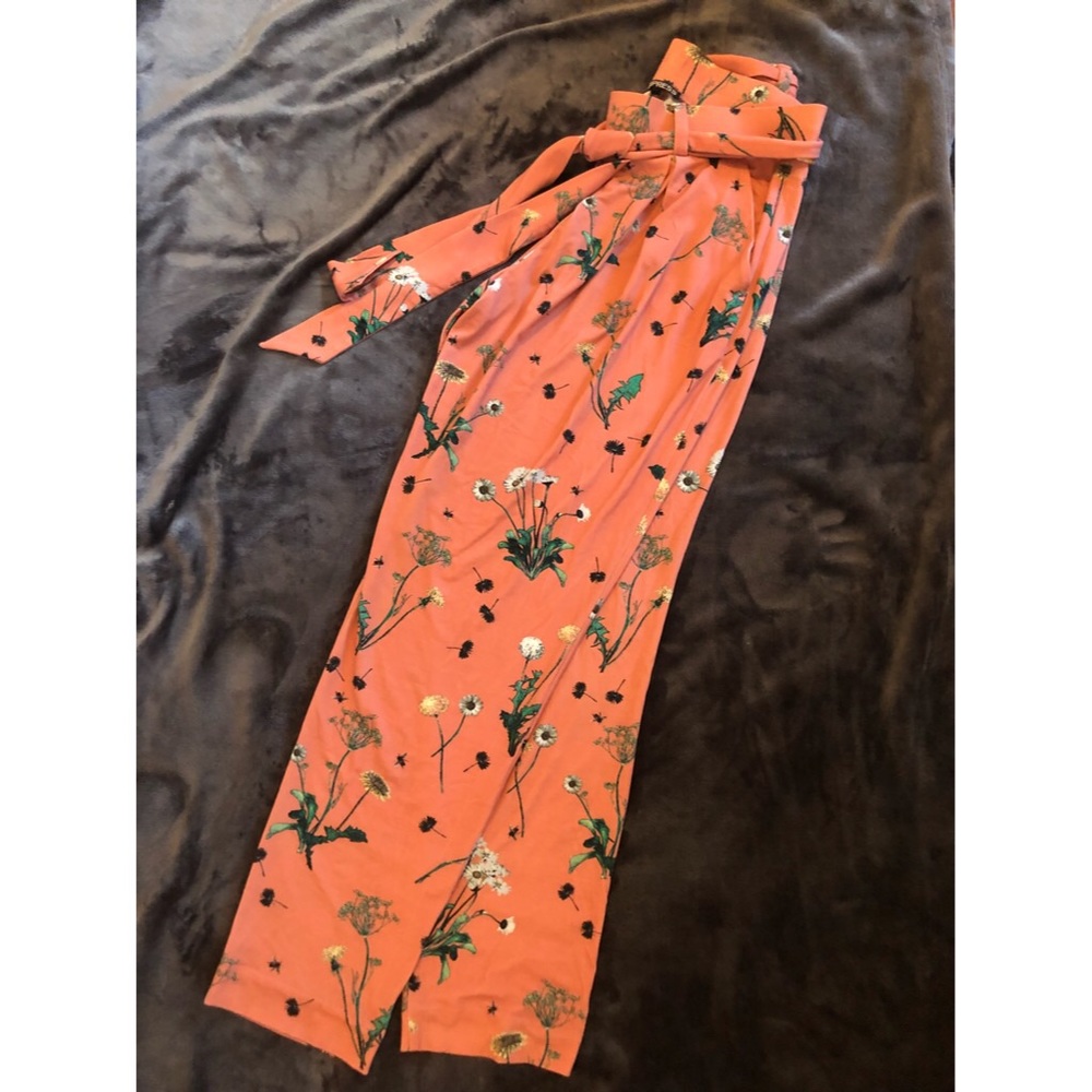 Express Pink Patterned Dress Pant